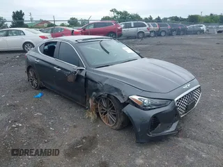2019 Genesis G70 Advanced z VIN KMTG34LE8KU035029, wystawiony jako IAAI lot #42361301 z przebiegiem 63 139 mil mil oraz . Historia ofert i sprzedaży dostępna na DreamBid. Obrazek 1.