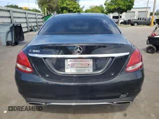 2017 Mercedes-Benz C 300 with VIN 55SWF4JB8HU207344, listed as a Copart auction lot 62652345 with 134,618 mi miles and Clean title. Bid and sale history available at DreamBid. Image 6.