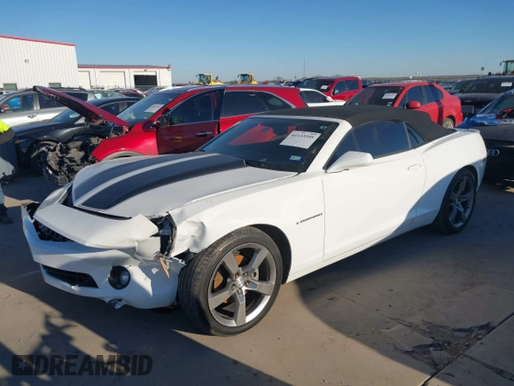 2012 Chevrolet Camaro 2LT with VIN 2G1FC3D35C9125716, listed as a IAAI auction lot 41133595 with 128,002 mi miles. Bid and sale history available at carsss.com. Image 18.