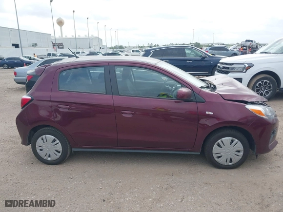 2024 Mitsubishi Mirage ES with VIN ML32AUHJ4RH026788, listed as a IAAI auction lot 41942174 with 3,572 mi miles. Bid and sale history available at carsss.com. Image 12.