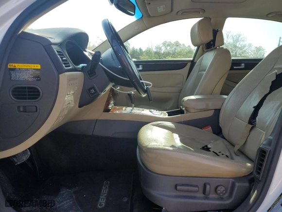 2012 Hyundai Genesis 3.8L with VIN KMHGC4DD5CU211715, listed as a Copart auction lot 51064685 with 186,980 mi miles and Salvage Title. Bid and sale history available at carsss.com. Image 7.