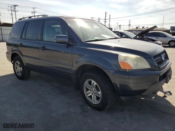 2004 Honda Pilot EX with VIN 2HKYF18664H615189, listed as a Copart auction lot 44841725 with 219,922 mi miles and Salvage Title. Bid and sale history available at carsss.com. Image 4.