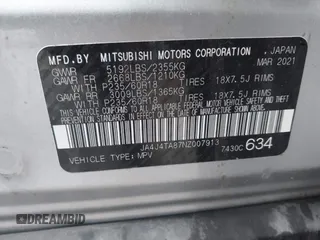 2022 Mitsubishi Outlander ES with VIN JA4J4TA87NZ007913, listed as a IAAI auction lot 41552837 with 91,127 mi miles. Bid and sale history available at carsss.com. Image 9.