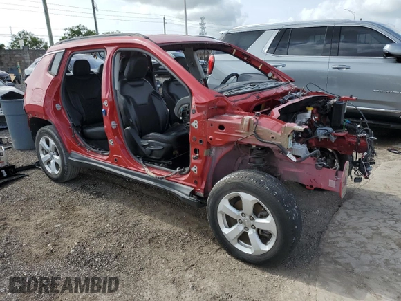 2017 Jeep Compass Latitude z VIN 3C4NJCBB7HT632849, wystawiony jako Copart lot #58581825 z przebiegiem Nie podano mil oraz Czysty tytuł • Clean title. Historia ofert i sprzedaży dostępna na DreamBid. Obrazek 4.