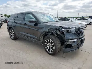2022 Ford Explorer ST-Line with VIN 1FMSK7KH0NGB06232, listed as a Copart auction lot 55679435 with 52,499 mi miles and Salvage title. Bid and sale history available at DreamBid. Image 4.
