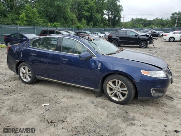 2011 Lincoln MKS with VIN 1LNHL9ER8BG606464, listed as a Copart auction lot 62649624 with 0 mi miles and Salvage Title. Bid and sale history available at carsss.com. Image 4.