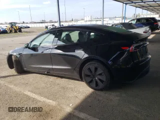 2024 Tesla Model 3 with VIN 5YJ3E1EA5RF848265, listed as a Copart auction lot 46254355 with 0 mi miles and Salvage Title. Bid and sale history available at carsss.com. Image 2.