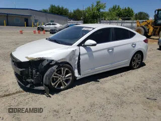 2017 Hyundai Elantra SE with VIN 5NPD84LF7HH091204, listed as a Copart auction lot 60545625 with 82,541 mi miles and Salvage title. Bid and sale history available at DreamBid. Image 1.