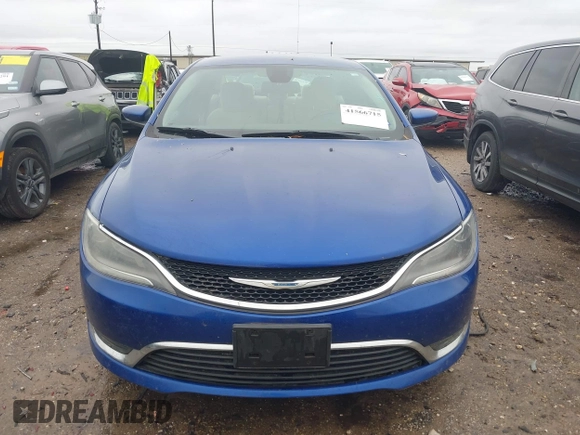 2015 Chrysler 200 Limited with VIN 1C3CCCAB5FN760835, listed as a IAAI auction lot 41566715 with 128,852 mi miles. Bid and sale history available at carsss.com. Image 12.
