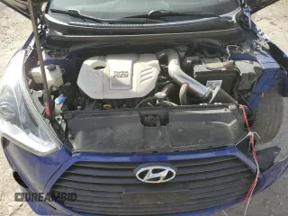 2014 Hyundai Veloster Turbo with VIN KMHTC6AE8EU201724, listed as a Copart auction lot 77487444 with 163,334 mi miles and Salvage Title. Bid and sale history available at carsss.com. Image 11.