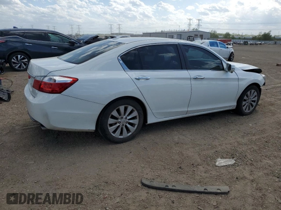 2015 Honda Accord EX-L with VIN 1HGCR2F8XFA012690, listed as a Copart auction lot 57236015 with 62,606 mi miles and Non repairable. Bid and sale history available at DreamBid. Image 3.