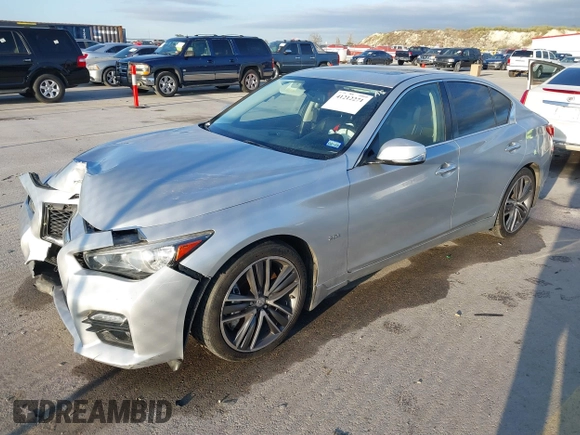 2017 Infiniti Q50 Premium with VIN JN1CV7AR6HM681017, listed as a IAAI auction lot 41212271 with 141,479 mi miles and . Bid and sale history available at carsss.com. Image 17.