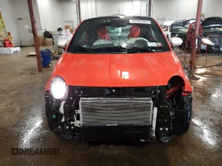 2015 FIAT 500e with VIN 3C3CFFGEXFT522943, listed as a Copart auction lot 87926465 with 19,544 mi miles and Salvage Title. Bid and sale history available at carsss.com. Image 5.