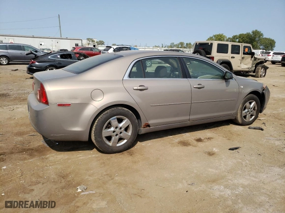 2008 Chevrolet Malibu LS w/1LS with VIN 1G1ZG57B18F282156, listed as a Copart auction lot 71009184 with 0 mi miles and Salvage Title. Bid and sale history available at carsss.com. Image 3.