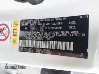 2019 Lexus RX 350 с VIN 2T2BZMCA9KC203936, выставлен на аукционе IAAI как лот 41780746 с пробегом 55 822 миль миль и . История ставок и продаж доступна на DreamBid. Изображение 9.