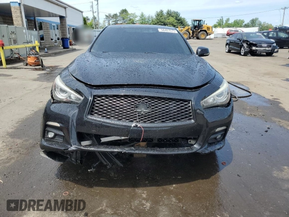 2014 Infiniti Q50 Sport with VIN JN1BV7AR8EM707401, listed as a Copart auction lot 58487675 with 125,487 mi miles and Salvage title. Bid and sale history available at DreamBid. Image 5.