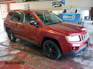 2011 Jeep Compass Latitude with VIN 1J4NF1FBXBD135429, listed as a Copart auction lot 54558405 with 111,222 mi miles and Salvage Title. Bid and sale history available at carsss.com. Image 4.