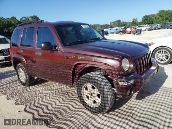2003 Jeep Liberty Limited with VIN 1J4GK58K03W505110, listed as a Copart auction lot 55057165 with 165,021 mi miles and Salvage Title. Bid and sale history available at carsss.com. Image 4.