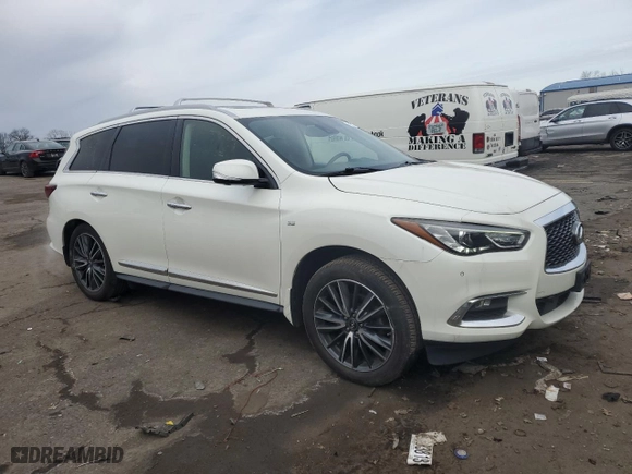 2019 Infiniti QX60 PURE with VIN 5N1DL0MM0KC534859, listed as a Copart auction lot 43774895 with 83,039 mi miles and Salvage Title. Bid and sale history available at carsss.com. Image 4.