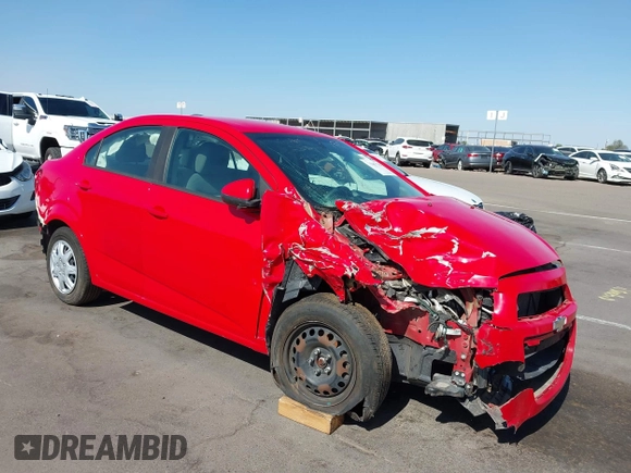 2016 Chevrolet Sonic LS with VIN 1G1JA5SH6G4105932, listed as a IAAI auction lot 35487736 with 91,467 mi miles and . Bid and sale history available at DreamBid. Image 1.
