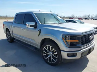2024 Ford F-150 with VIN 1FTFW2K52RKD40023, listed as a IAAI auction lot 41731516 with 8,781 mi miles and . Bid and sale history available at DreamBid. Image 1.