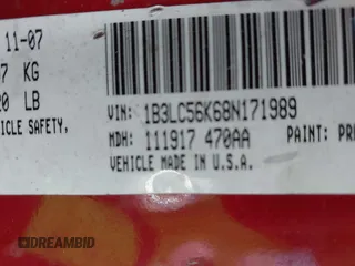 2008 Dodge Avenger SXT with VIN 1B3LC56K68N171989, listed as a IAAI auction lot 42111955 with 172,663 mi miles. Bid and sale history available at carsss.com. Image 9.