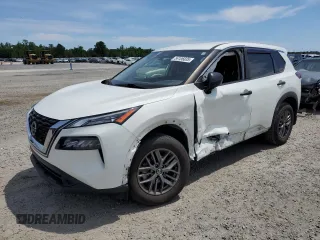 2021 Nissan Rogue S with VIN JN8AT3AAXMW001037, listed as a Copart auction lot 56106835 with 49,636 mi miles and Salvage title. Bid and sale history available at DreamBid. Image 1.