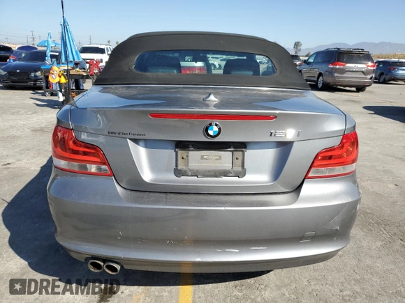 2012 BMW 1 Series 128i with VIN WBAUN1C5XCVR00151, listed as a Copart auction lot 56040445 with 171,302 mi miles and Salvage title. Bid and sale history available at DreamBid. Image 6.