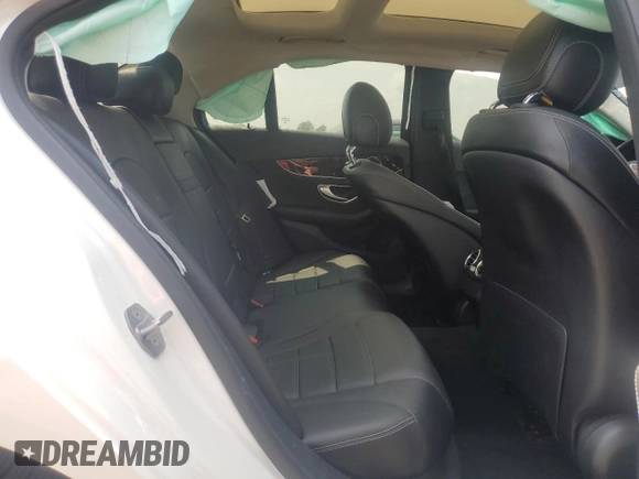 2017 Mercedes-Benz C 300 with VIN 55SWF4KB2HU220007, listed as a Copart auction lot 60615465 with 50,630 mi miles and Salvage title. Bid and sale history available at DreamBid. Image 10.