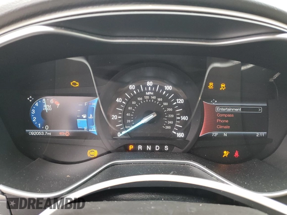 2016 Ford Fusion SE with VIN 3FA6P0HD0GR327172, listed as a Copart auction lot 70496634 with 92,053 mi miles and Salvage title. Bid and sale history available at DreamBid. Image 9.