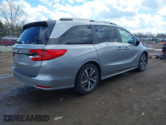2022 Honda Odyssey Touring with VIN 5FNRL6H80NB039904, listed as a IAAI auction lot 41849132 with Not Provided miles and . Bid and sale history available at DreamBid. Image 4.