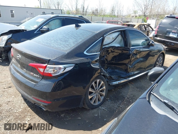 2015 Hyundai Sonata Limited with VIN 5NPE34AFXFH234603, listed as a IAAI auction lot 42073663 with 77,050 mi miles and . Bid and sale history available at carsss.com. Image 4.