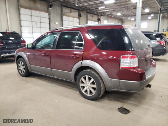 2008 Ford Taurus X SEL with VIN 1FMDK02W68GA42622, listed as a Copart auction lot 42715165 with 179,009 mi miles and Salvage Title. Bid and sale history available at carsss.com. Image 2.