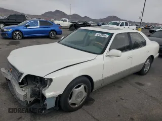 2000 Lexus LS 400 with VIN JT8BH28F9Y0167621, listed as a Copart auction lot 42438605 with 254,587 mi miles and Salvage Title. Bid and sale history available at carsss.com. Image 1.