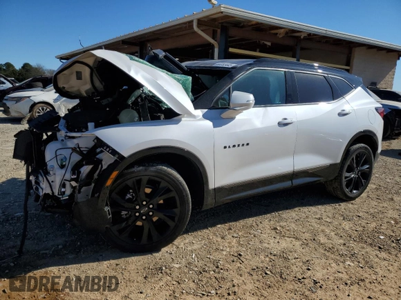 2022 Chevrolet Blazer RS with VIN 3GNKBERS4NS134747, listed as a Copart auction lot 88353445 with Not provided miles and Salvage title. Bid and sale history available at DreamBid. Image 1.