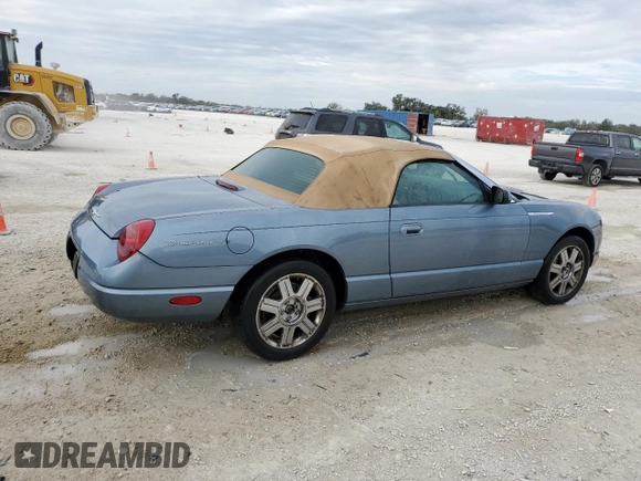 2005 Ford Thunderbird Hardtop Premium with VIN 1FAHP60A35Y100831, listed as a Copart auction lot 88586425 with Not Provided miles and Non Repairable. Bid and sale history available at DreamBid. Image 3.