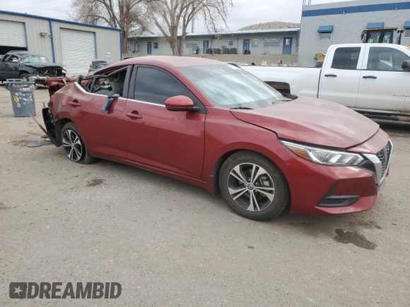 2020 Nissan Sentra SV with VIN 3N1AB8CV7LY269484, listed as a Copart auction lot 42855245 with 46,429 mi miles and Salvage Title. Bid and sale history available at carsss.com. Image 4.