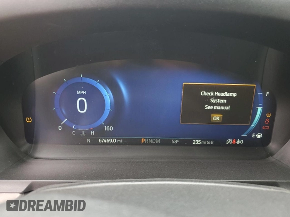 2020 Ford Explorer Platinum with VIN 1FM5K8HC3LGA07125, listed as a Copart auction lot 53903915 with 67,469 mi miles and Salvage title. Bid and sale history available at DreamBid. Image 9.