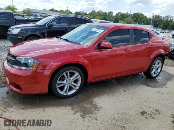 2014 Dodge Avenger SXT z VIN 1C3CDZCG8EN217664, wystawiony jako Copart lot #47544525 z przebiegiem 70 032 mil mil oraz Nie do naprawy • Non repairable. Historia ofert i sprzedaży dostępna na DreamBid. Obrazek 1.