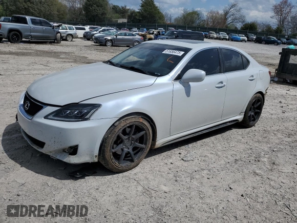 2006 Lexus IS 250 with VIN JTHBK262162014301, listed as a Copart auction lot 51656475 with 269,804 mi miles and Clean Title. Bid and sale history available at DreamBid. Image 1.