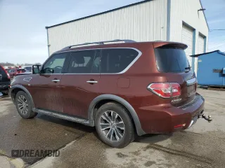 2020 Nissan Armada SL with VIN JN8AY2NC2LX518378, listed as a Copart auction lot 45542265 with 56,386 mi miles and Salvage Title. Bid and sale history available at carsss.com. Image 2.