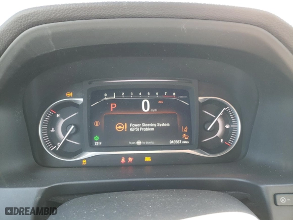 2022 Honda Passport EX-L with VIN 5FNYF7H57NB006039, listed as a Copart auction lot 48367855 with 43,587 mi miles and Salvage Title. Bid and sale history available at carsss.com. Image 9.