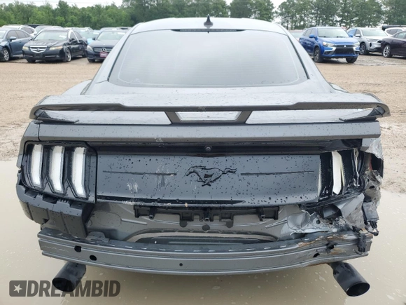 2022 Ford Mustang EcoBoost with VIN 1FA6P8TH9N5150100, listed as a Copart auction lot 55800095 with 21,996 mi miles and Salvage Title. Bid and sale history available at DreamBid. Image 6.