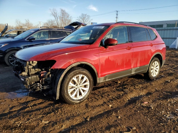 2019 Volkswagen Tiguan S with VIN 3VV0B7AX5KM141808, listed as a Copart auction lot 46633835 with 93,287 mi miles and Salvage Title. Bid and sale history available at carsss.com. Image 1.