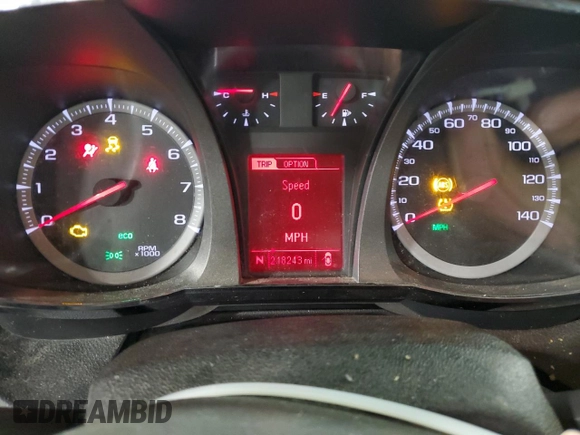 2015 GMC Terrain SLE with VIN 2GKFLWEK0F6194709, listed as a Copart auction lot 52735595 with 218,243 mi miles and Clean Title. Bid and sale history available at DreamBid. Image 9.