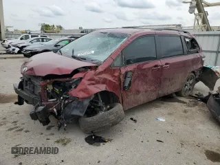 2017 Toyota Sienna SE с VIN 5TDXZ3DC5HS858275, выставлен на аукционе Copart как лот 53954505 с пробегом 38 870 миль миль и Списание • Salvage title. История ставок и продаж доступна на DreamBid. Изображение 1.