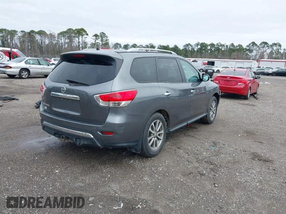 2015 Nissan Pathfinder SV with VIN 5N1AR2MN5FC702068, listed as a IAAI auction lot 41404755 with 179,926 mi miles. Bid and sale history available at carsss.com. Image 4.