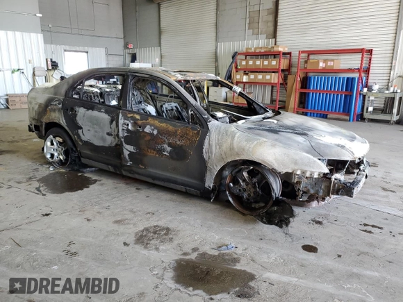 2010 Ford Fusion SE with VIN 3FAHP0HA2AR172856, listed as a Copart auction lot 45499155 with Not Provided miles and Salvage Title. Bid and sale history available at DreamBid. Image 4.