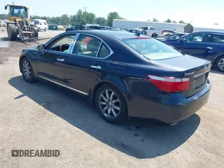 2008 Lexus LS 460 with VIN JTHBL46F385055817, listed as a IAAI auction lot 42668757 with 220,389 mi miles and . Bid and sale history available at DreamBid. Image 3.