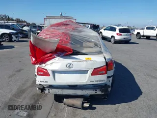 2008 Lexus IS 250 with VIN JTHCK262785023865, listed as a IAAI auction lot 42009696 with 1 mi miles. Bid and sale history available at carsss.com. Image 16.
